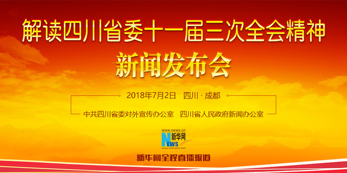 新华网直播:解读四川省委十一届三次全会精神