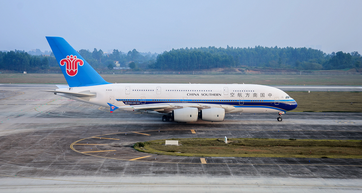 南方航空-a380(李宗洲拍摄)